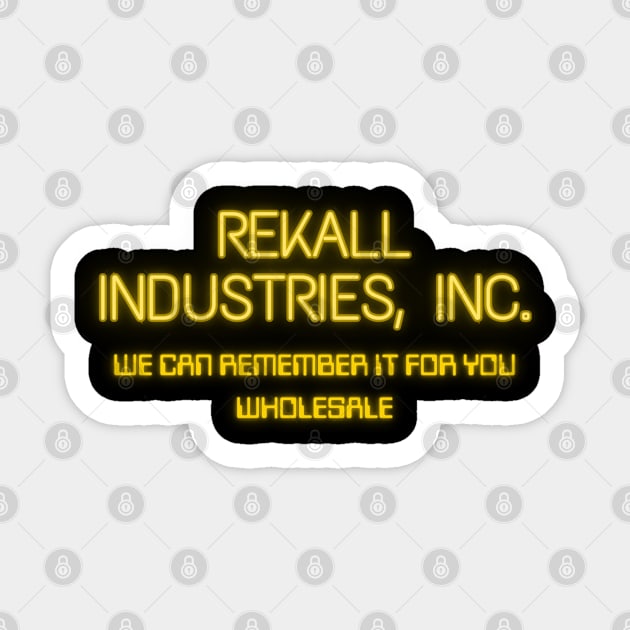 Rekall Industries Large Sticker by Spatski